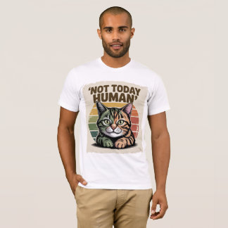 Vintage Distressed Cat Graphic Tee – Funny Retro  Tシャツ