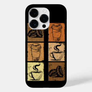 vintage distressed coffee, caffeine addicts gift Case-Mate iPhone 14 proケース