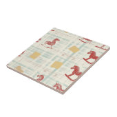 Vintage Distressed Rocking Horse Pattern (3) タイル (側面)