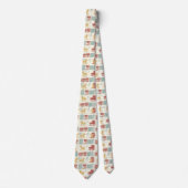 Vintage Distressed Rocking Horse Pattern (4) ネクタイ (正面)