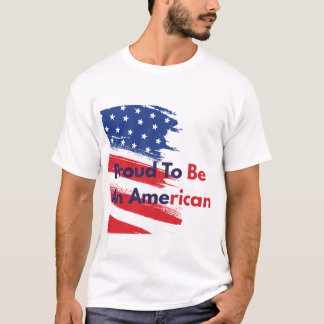 Vintage Distressed USA Flag Proud To Be An America Tシャツ