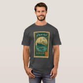 Vintage Djibouti Postage Stamp Tシャツ (正面フル)