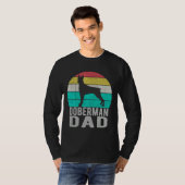 Vintage Doberman Pinscher Dad Retro Tシャツ (正面フル)