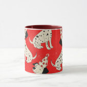 Vintage Dog Birthday  マグカップ (中央)