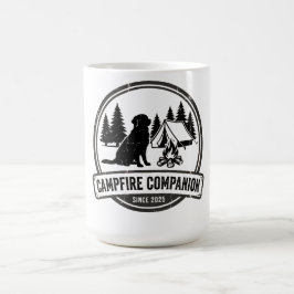 Vintage Dog Camping - Campfire Companion Retro  コーヒーマグカップ