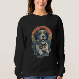 "Vintage Dog Style women's Sweatshirt  スウェットシャツ