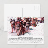 "Vintage Dog Team: Alaska" ポストカード (正面/裏面)