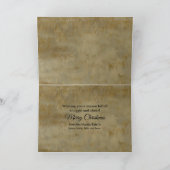 Vintage Dogs Boston Terriers Merry Christmas シーズンカード (内部)