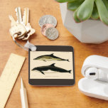 Vintage Dolphins, Marine Animals and Mammals キーホルダー<br><div class="desc">Vintage illustration marine life dolphins by Joseph Smit. The top dolphin is a Delphinus delphis; short-beaked saddle-backed dolphin. The lower dolphin is a Delphinus tursio; a variety of bottle-nosed dolphin that looks similar to the orca,  or killer whale.</div>