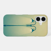 Vintage Double Street Lamp iPhone 16ケース (裏面横)
