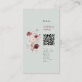 Vintage Dove Gray Pale Ash Pastel Wedding エンクロージャーカード (正面)