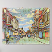 Vintage Downtown Biloxi ポスター (正面)
