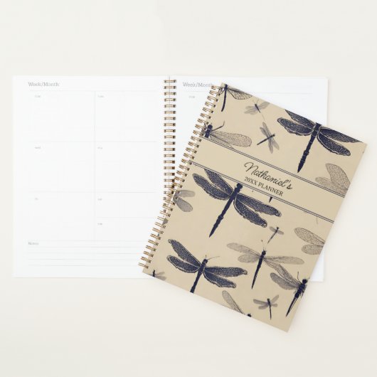Vintage Dragonfly プランナー手帳 (ディスプレー)