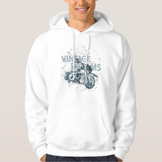 Vintage Dreams Motorcycle Graphic – Retro Bike パーカ