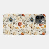 Vintage Dried Wildflower Navy Terracotta Case-Mate iPhoneケース (裏面(横))