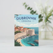 Vintage Dubrovnik Travel ポストカード (スタンド正面)