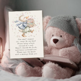 Vintage Duck Books for Baby Enclosure Card 名刺