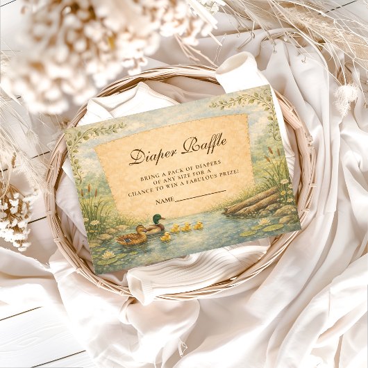 Vintage Duck Diapper Raffle エンクロージャーカード