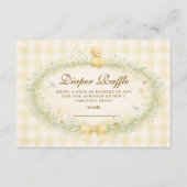 Vintage Duckling Floral Diapper Raffle エンクロージャーカード (正面)