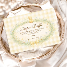 Vintage Duckling Floral Diapper Raffle