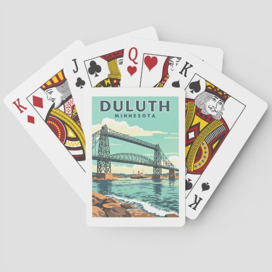 Vintage Duluth Minnesota トランプ (裏面)