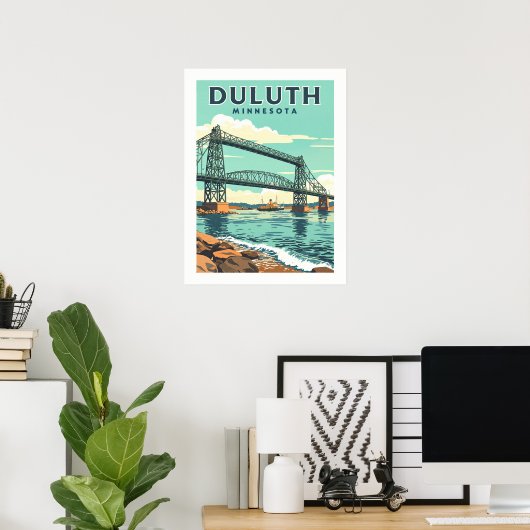 Vintage Duluth Minnesota ポスター (ホームオフィス)