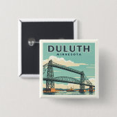 Vintage Duluth Minnesota 缶バッジ (正面&裏面)