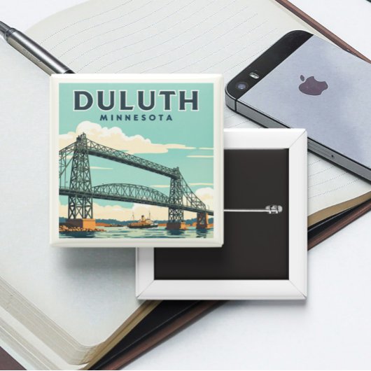 Vintage Duluth Minnesota 缶バッジ