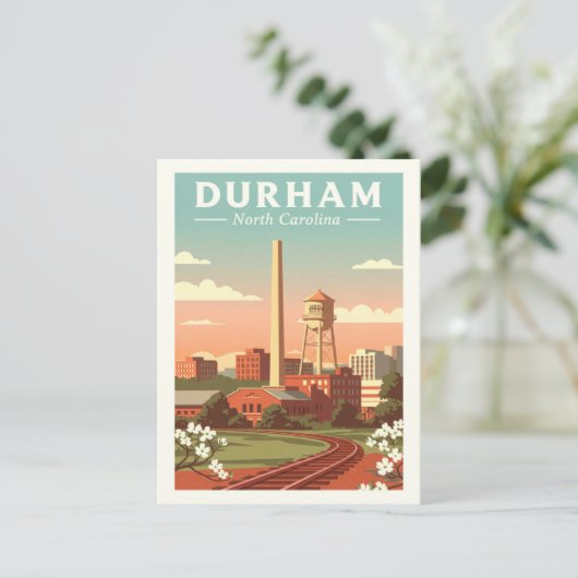 Vintage Durham North Carolina ポストカード (スタンド正面)