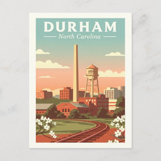 Vintage Durham North Carolina ポストカード (正面)
