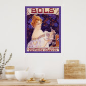 Vintage Dutch Liquor Advertising Poster ポスター (キッチン)