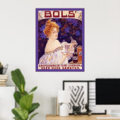 Vintage Dutch Liquor Advertising Poster ポスター (ホームオフィス)