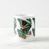 Vintage E.A. Séguy's Green butterflies コーヒーマグカップ (中央)