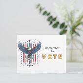 Vintage Eagle Vote ポストカード (スタンド正面)