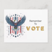 Vintage Eagle Vote ポストカード (正面)