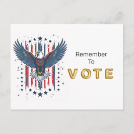 Vintage Eagle Vote ポストカード