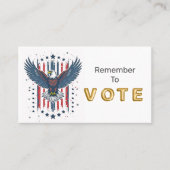 Vintage Eagle Vote 名刺 (正面)