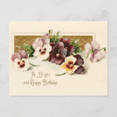 Vintage Early 1900's Birthday Greeting Postcard ポストカード (正面)
