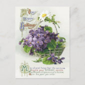 Vintage Early 1900's Birthday Greeting Postcard ポストカード (正面)