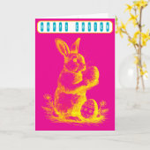 Vintage Easter カード (黄色い花)