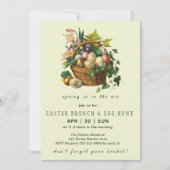  Vintage Easter Brunch Invitation Flat Card 招待状 (正面)