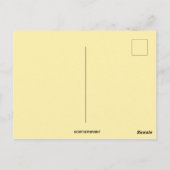 Vintage Easter Bunny Choir and Daffodils ポストカード (裏面)