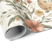 Vintage Easter Bunny & Floral  ラッピングペーパー (ロールコーナー)