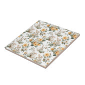 Vintage Easter Bunny Floral (2) タイル (側面)