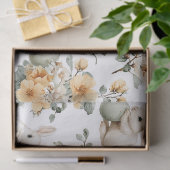 Vintage Easter Bunny Floral (2) 薄葉紙 (ギフト)