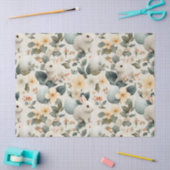 Vintage Easter Bunny Floral (6) 薄葉紙 (クラフト)