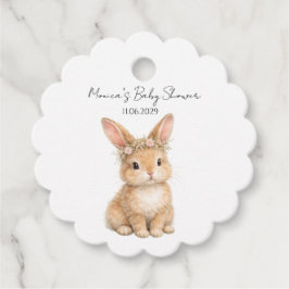 Vintage Easter Bunny Rabbit Baby Watercolor フェイバータグ