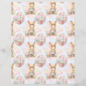 Vintage Easter Bunny Scrapbook Paper (正面)