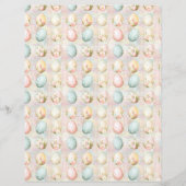 Vintage Easter Eggs Scrapbook Paper (正面)