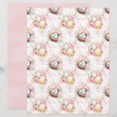 Vintage Easter Eggs Scrapbook Paper (正面/裏面)